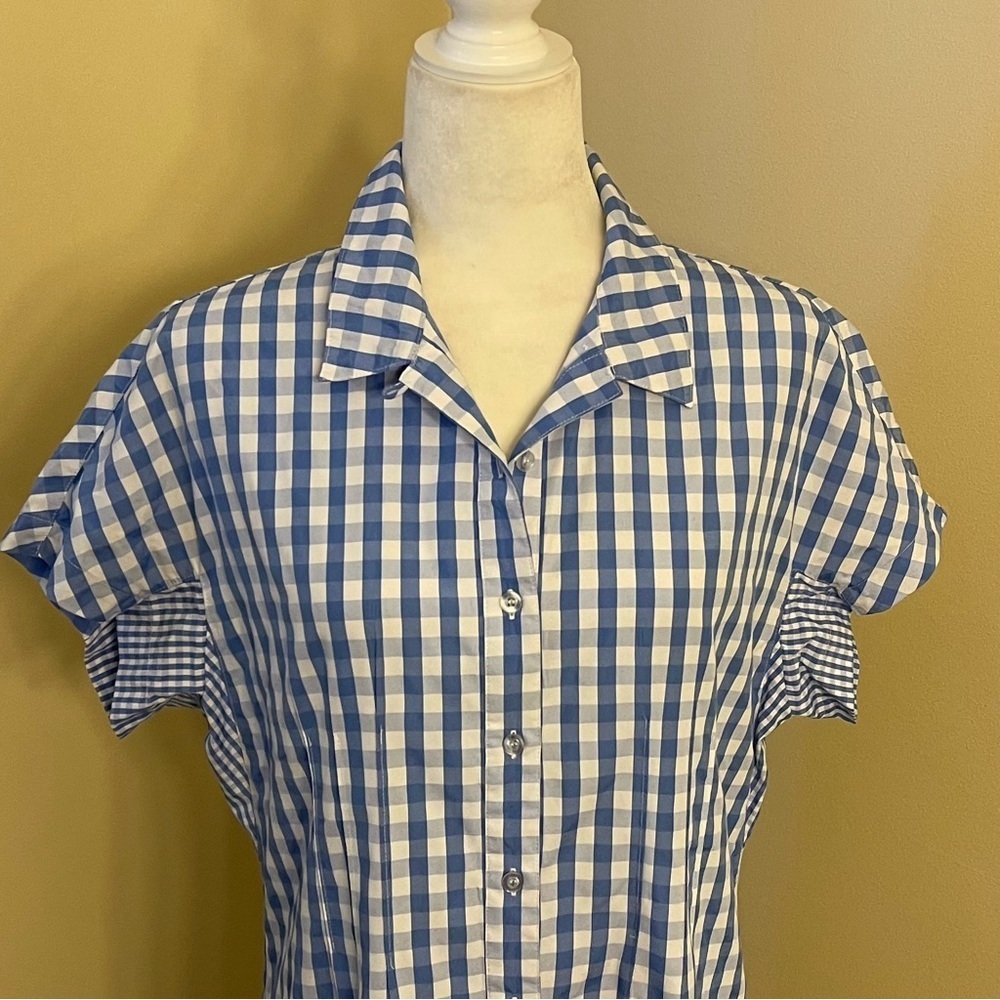 Thakoon Collective Blue Gingham Dress - Picture 9 of 16